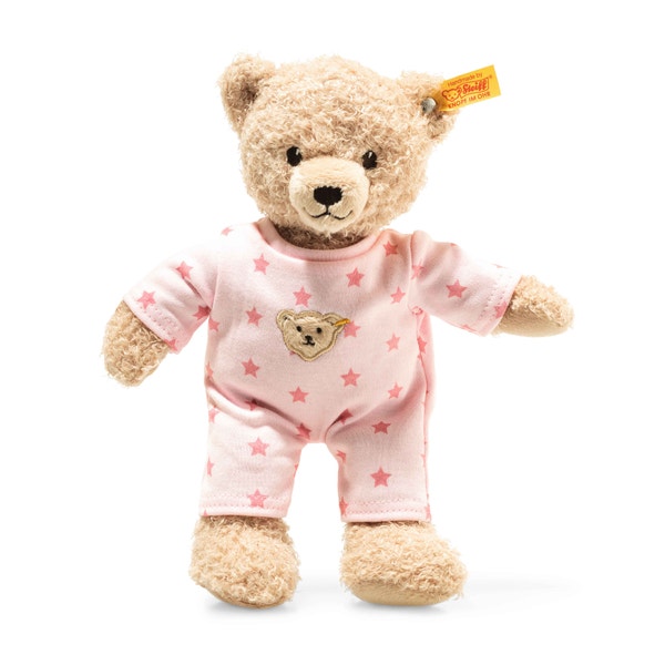 Teddy and Me Girl Baby Bear with Pajamas, 10 in, pink 