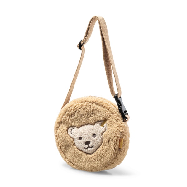Teddy Plush Shoulder Bag with Squeaker 7 in beige Steiff